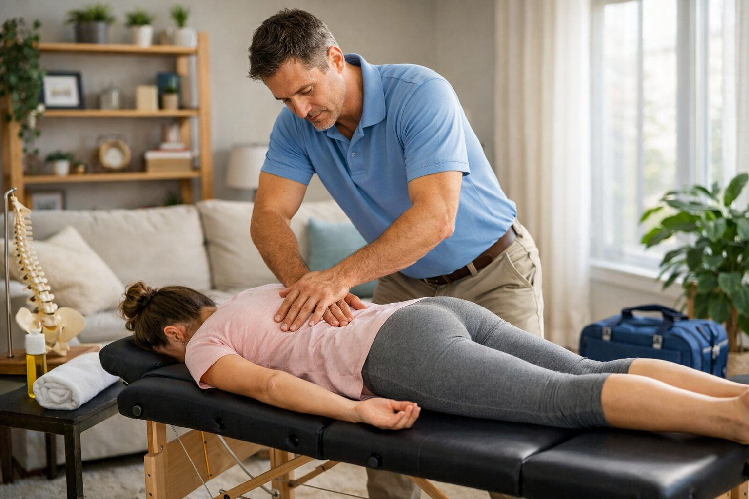 chiropractic treatment at home